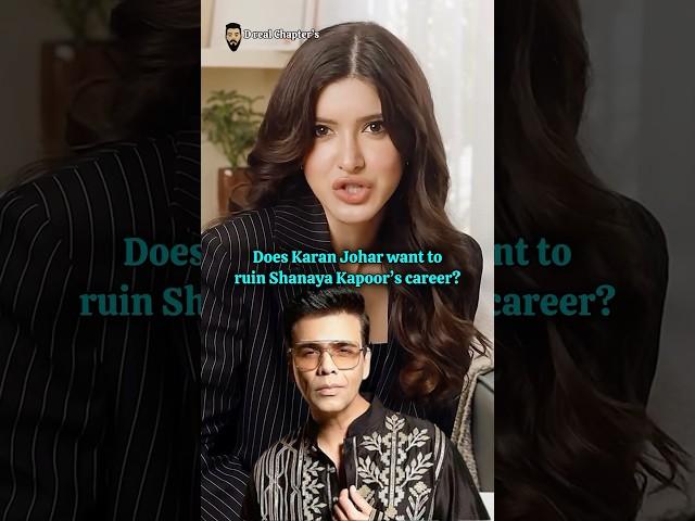 Is Karan Johar is After Shanaya Kapoor’s Career? #bollywood #karanjohar #shanayakapoor