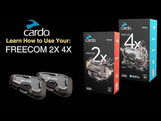 How to Use Your Cardo Freecom 2x & 4x