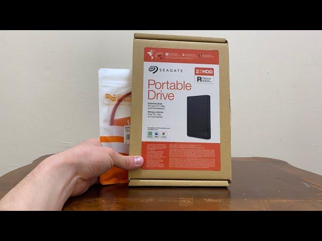 Seagate Portable 2TB External Hard Drive HDD Unboxing!