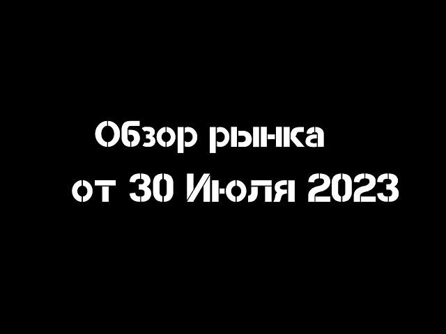 Обзор рынка от 30 Июля 2023