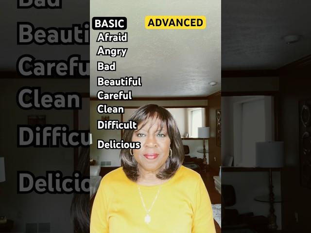 Basic vs. Advanced English: Sharpen Your Vocabulary #shorts