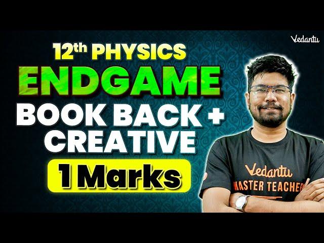 12th Physics | Book Back and Creative 1 Mark Questions | Half Yearly 2024 | Yazhiniyan Sir