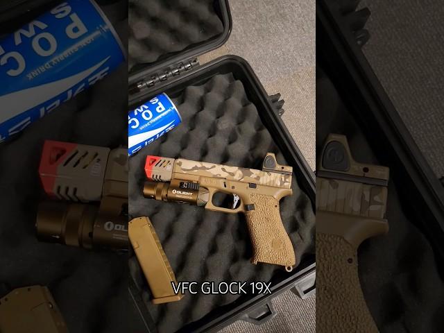 슬리퍼 신고 사격하기(#airsoft #6mm #vfc #glock #19x #handgun #shooting #pewpew )