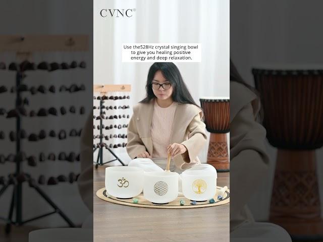 Enjoy the healing power of 528HZ CVNC crystal singing bowl  #singingbowl #meditation #528hz  #relax