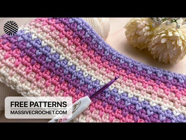 SUPER EASY & UNUSUAL Crochet Pattern for Beginners!️Crochet Stitch for Baby Blanket & Bag