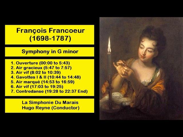 François Francoeur (1698-1787) - Symphony in G minor