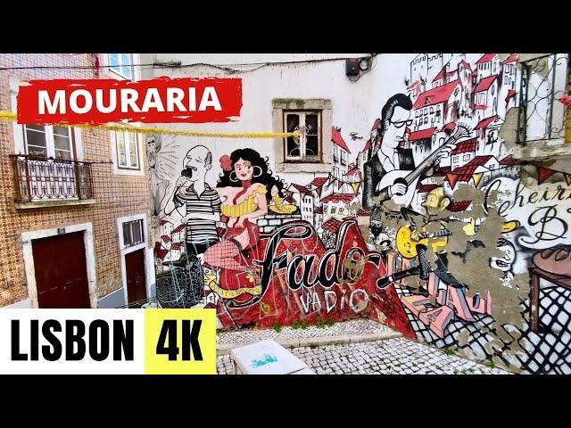 LISBON, PORTUGAL  [4K] Mouraria Neighbourhood — Walking Tour