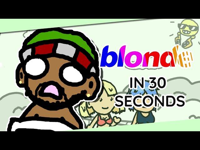 Basically Frank Ocean's "BLONDE" in 30 Seconds