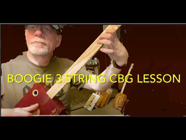 3 String Cigar Box Guitar Boogie lesson SHORT #cbg #cbglesson #cigarboxguitarlesson #bluesboyjag