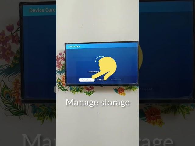 clear app data and cache in samsung smart tv #shorts