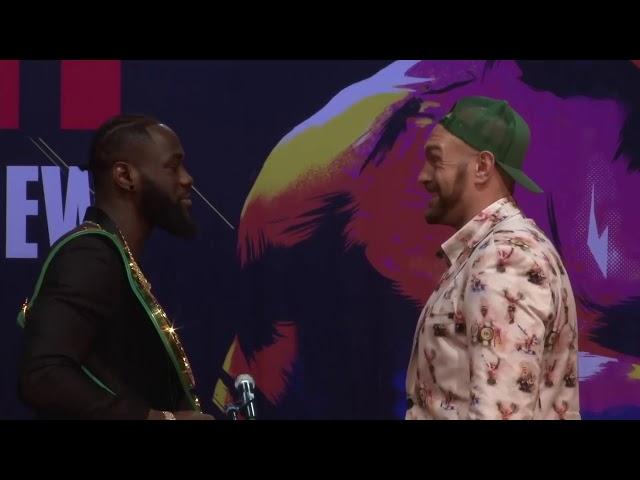 Full Wilder vs Fury 2 press conference and face offs