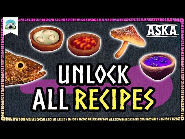 All COOKING RECIPES – Unlock Every BBQ & Cooking House Recipe | ASKA