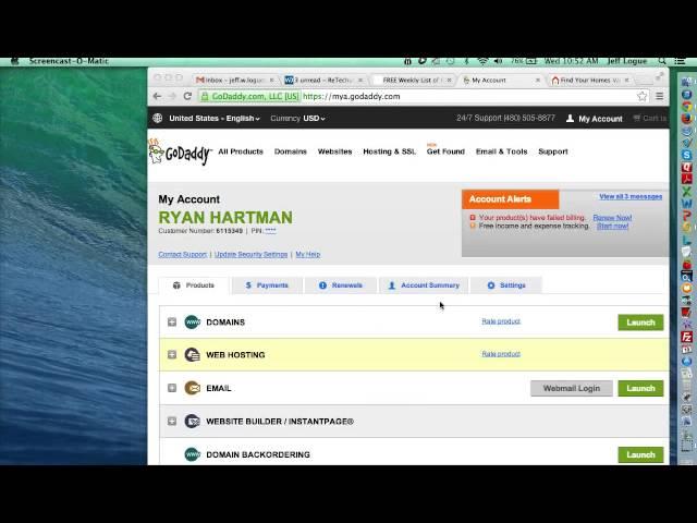 Setup a Custom Go Daddy Domain & Forwarding