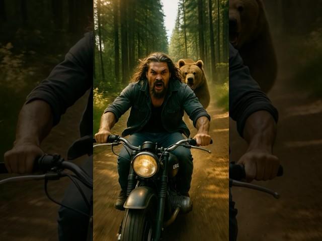 Man Escapes Charging Bear on Dirt Bike in Forest!