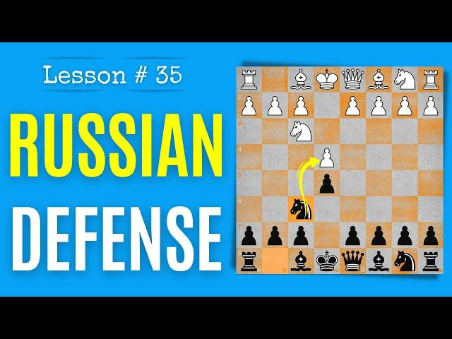 Chess lesson # 35: Petrov Defense (Russian Defense) | Chess openings the right way