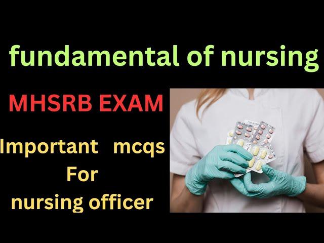 RRB 2024 NURSING SUPERINTENDENT EXAM PREPARATION-on subject  fundamental of nursing