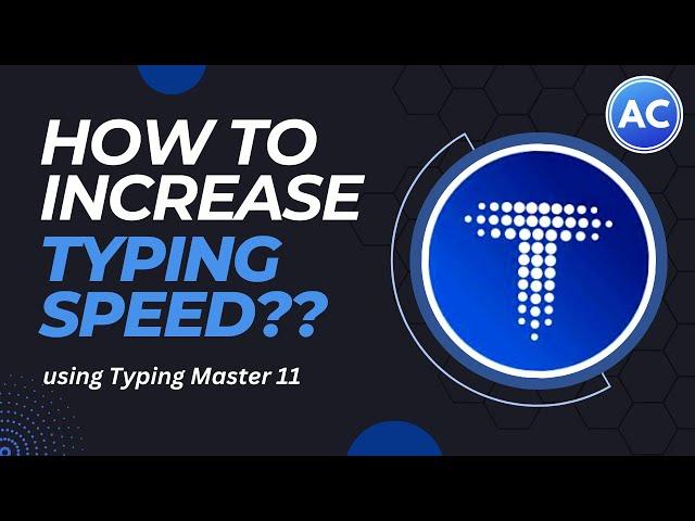 How to increase typing speed for beginners | Typing Master 11 | Very easy | for beginner | Abhicoder