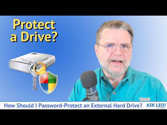 How Should I Password-Protect an External Hard Drive?