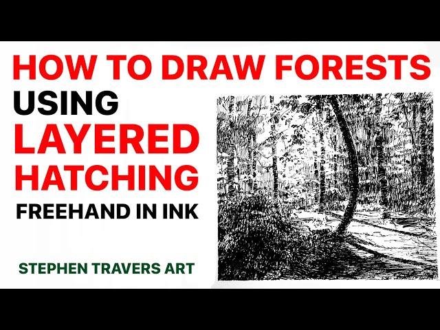 Brilliant Drawing Technique For Complex Nature Scenes