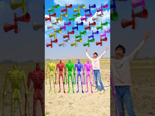 Pink, Blue, Green, Red, Yellow Dancing Siren Head &Me Correct Head Matching Funny Vfx Magic #shorts