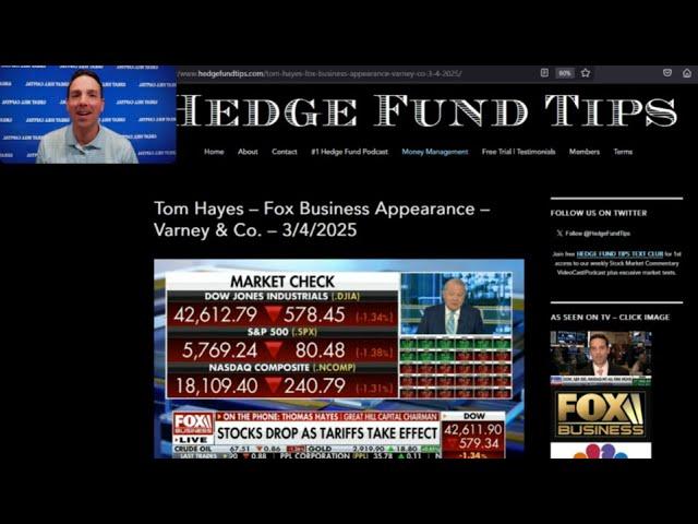 Hedge Fund Tips with Tom Hayes - VideoCast - Episode 281 - March 6, 2025