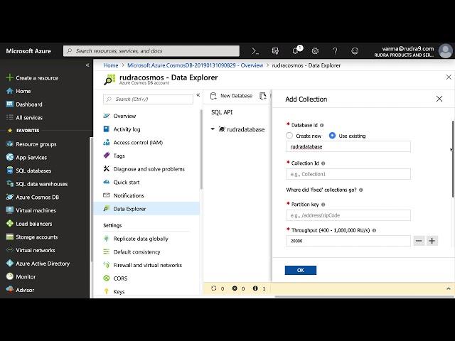 Lab demo: Walkthrough of Azure COSMOS DB creation using Azure portal