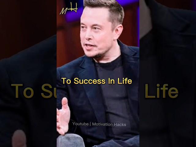 you need 2 things to success #elonmusk #sigmarule #billionaire #motivation #attitudestatus #quotes