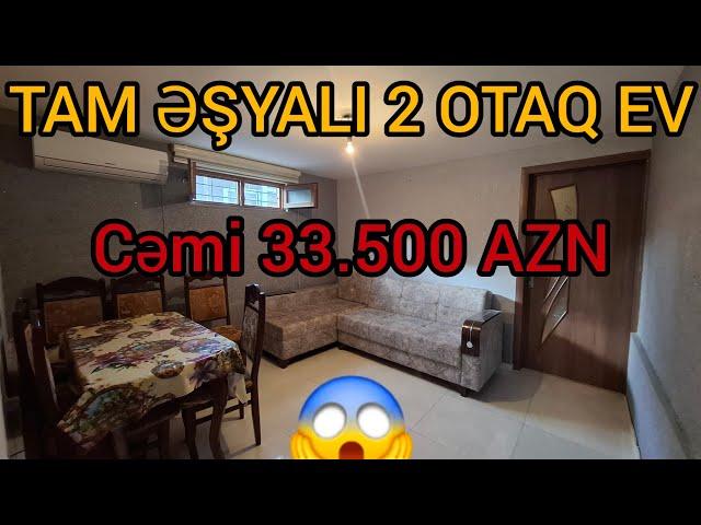 CƏMİ 33.500 AZN️TAM DOLU ƏŞYALI 2 OTAQ EV                                           @elnurgadirov