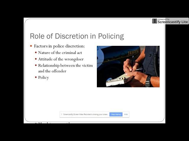 Police Discretion