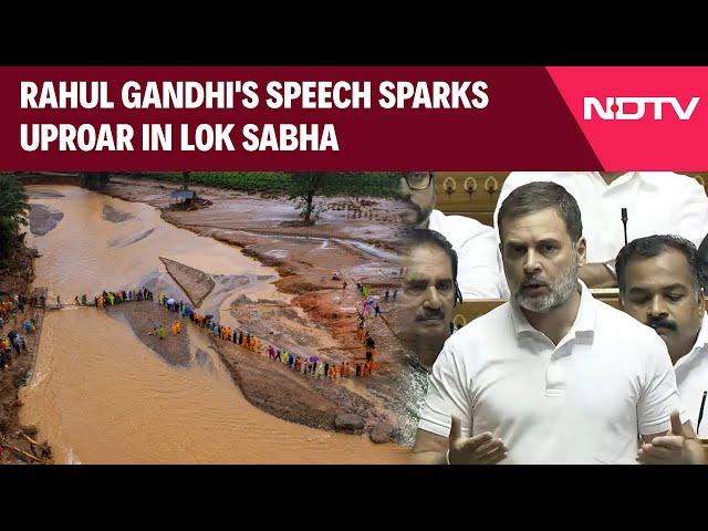 Rahul Gandhi Latest News | Lok Sabha Erupts In Uproar As Rahul Gandhi Discusses Wayanad Landslides