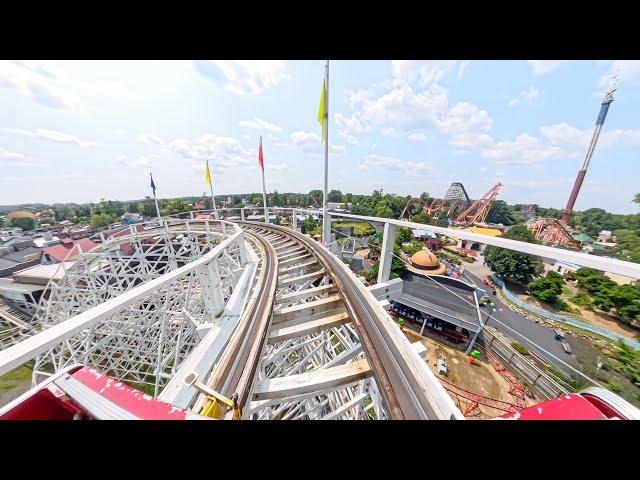 82 YEAR OLD ROLLER COASTER - Thunderbolt at Six Flags New England