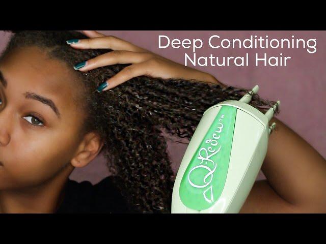 HOW TO | Deep Condition (Type 4a, 4b) Natural Hair + Qredew Demo