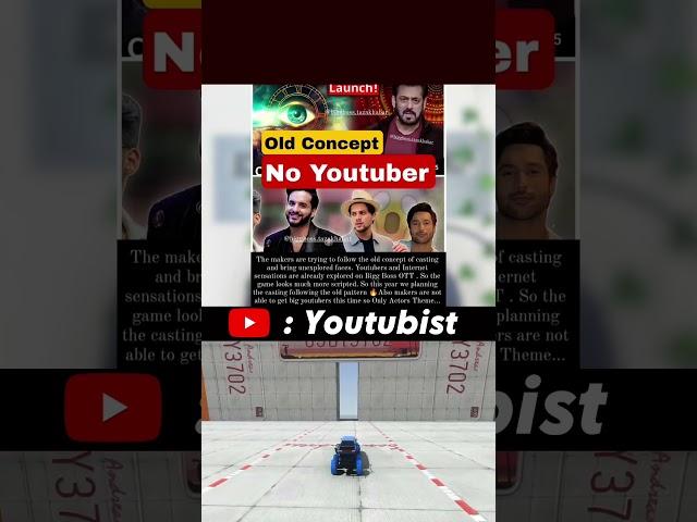 NO Youtuber in BIGBOSS 18.........#shorts