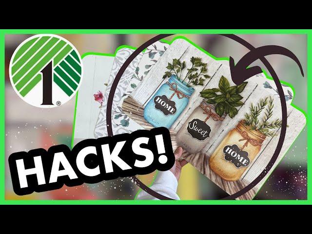 ⭐️ $1 DOLLAR STORE PLACEMAT DIY CRAFT HACKS TURNED DECOR!