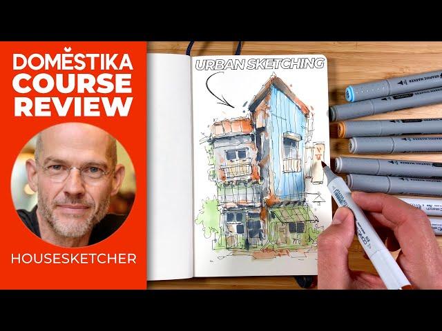 Improve your URBAN SKETCHING fast - Albert Kiefer ‘House Sketcher’ DOMESTIKA REVIEW