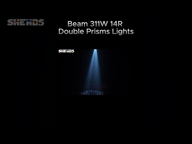 【New effct】Bulb! Beam 311W 14R Double Prisms Moving Head Lights with amazing effect!#shehds #effects