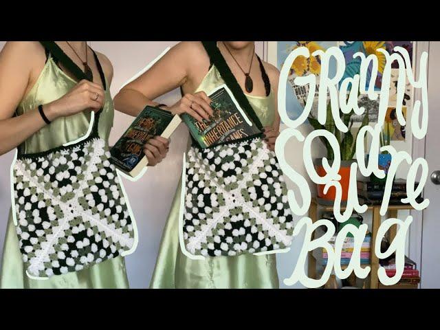 Crochet Granny Square Tote Bag Tutorial | Retro DIY Pattern