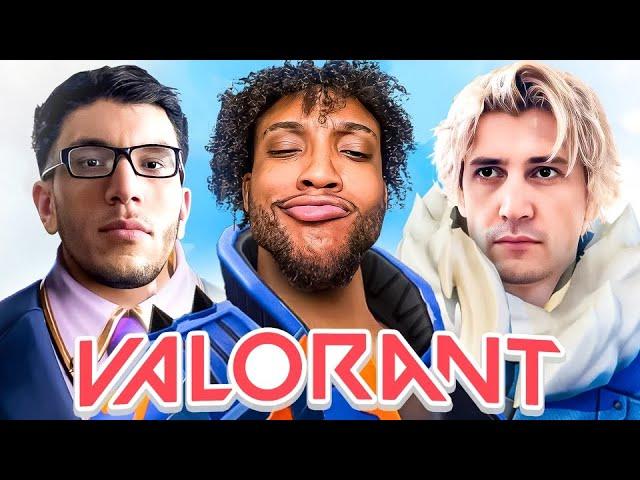 I Played Valorant vs Smurfing Stream snipers with XQC & Train