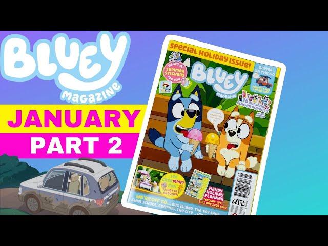  BLUEY Magazine - January 2022 Issue Part 2 ️ | Bluey Books & Crafts | Disney Jr | ABC Kids