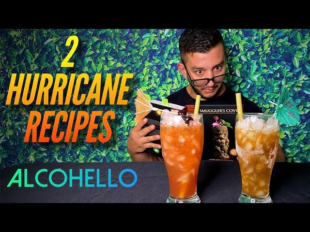 How to make a Hurricane cocktail | Pat O'Briens vs. Smugglers Cove  | 2 recipes | ALCOHELLO