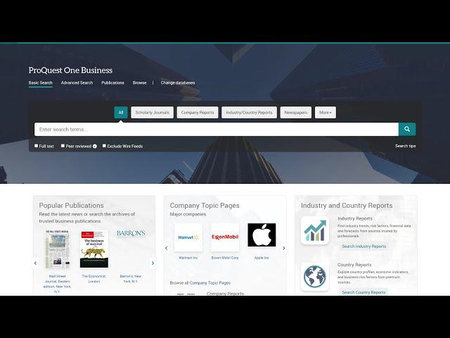 Easily Find and Share Key Publications with ProQuest One Business