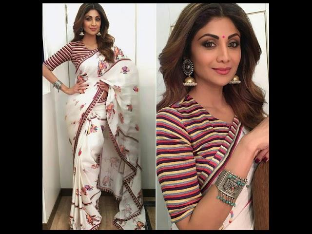 Shilpa shetty latest saree collection