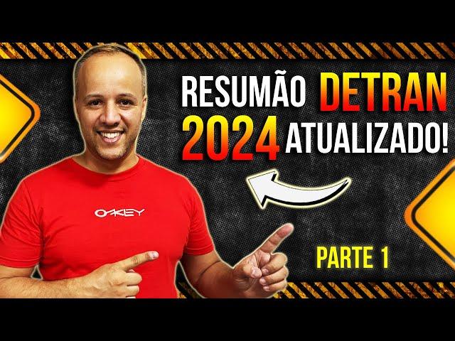 RESUMÃO DETRAN 2024 #provadetran  #detran2024 #simuladodetran2024