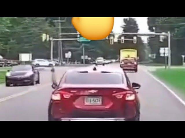 Brake Checked By Entitled Road Rage Karen