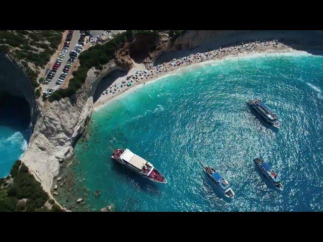  Deep House Drone 4K Footage  Porto Katsiki Beach, Lefkada Greece