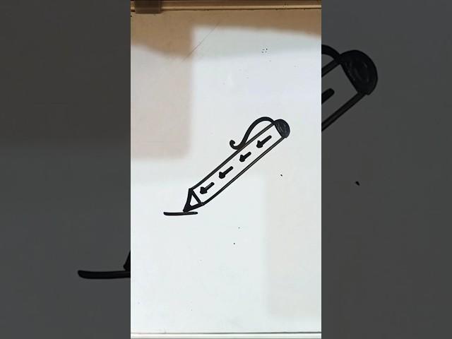 how to draw a drawing from l alphabet #drawing #shorts