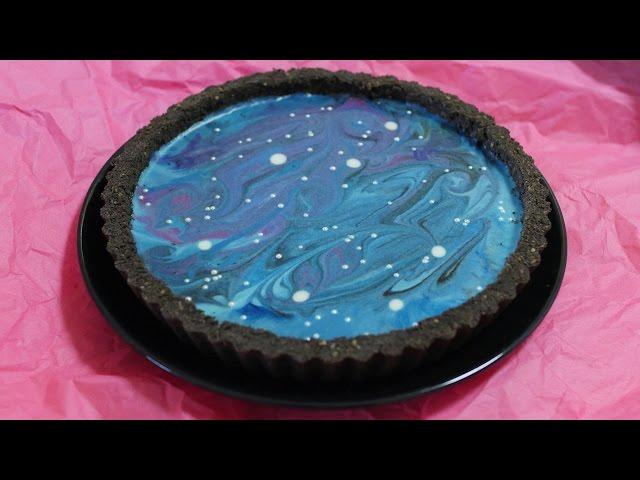 No Bake Galaxy Cheesecake Tarte Easy Recipe ギャラクシーマーブルチーズケーキタルト 簡単 レシピ