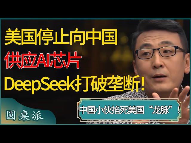 中国小伙掐死美国“龙脉”！美国令台积电停止向中国大陆供应AI芯片，中国用deepseek打破垄断！全球格局都乱了！ #窦文涛 #梁文道 #马未都 #周轶君 #马家辉 #许子东 #圆桌派 #圆桌派第七季