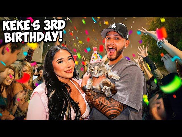 WE THREW A HOUSE PARTY FOR OUR CATS BIRTHDAY *LIT AF*