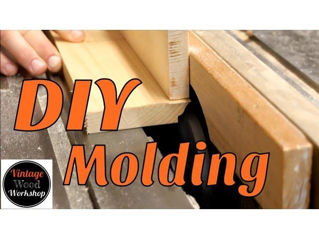 Making Molding on the Table Saw.  DIY.  How to. Vintage Wood Workshop